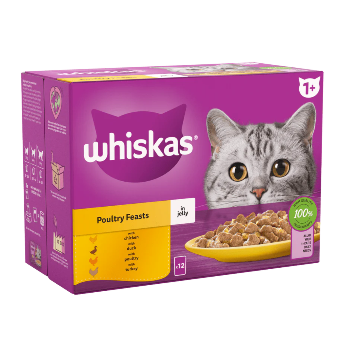 Whiskas Poultry Feasts  Wet Cat Food