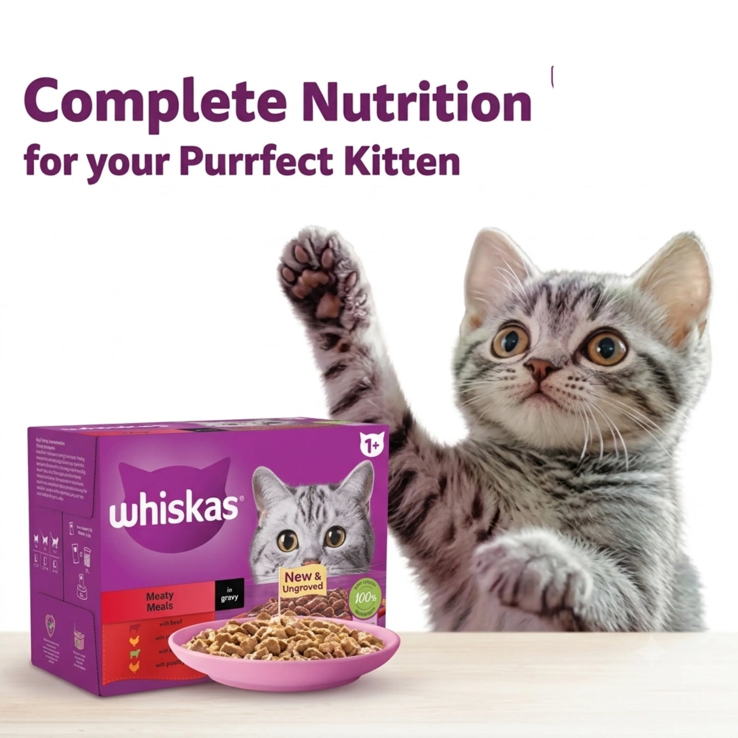 Whiskas Meaty Meals Cat Food in Gravy