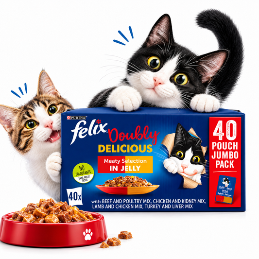 Felix Doubly Delicious Wet Cat Food Pouches