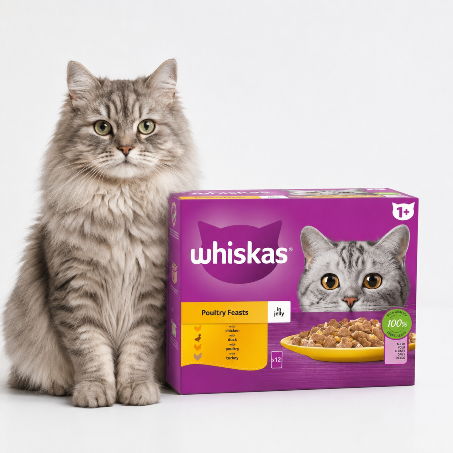 Whiskas Poultry Feasts  Wet Cat Food